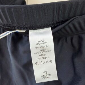 Black Nylon Spandex Pants